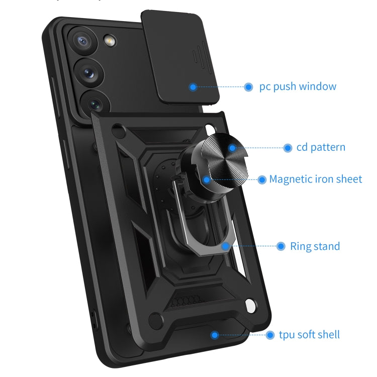 Sliding Camera Cover Design TPU+PC Phone Case