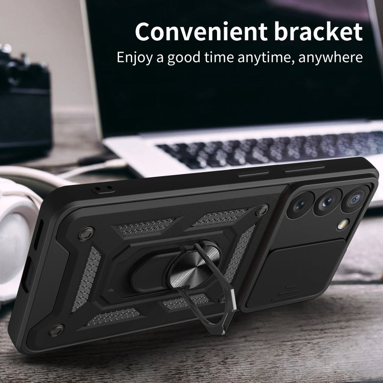 Sliding Camera Cover Design TPU+PC Phone Case