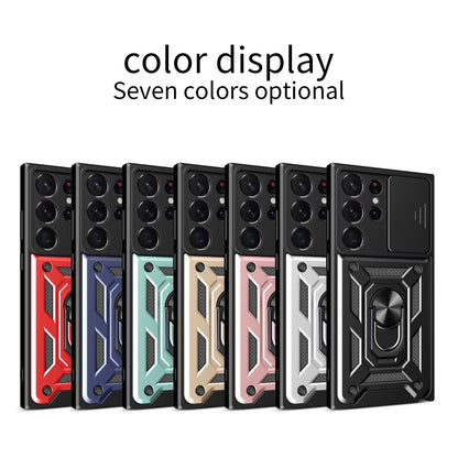 Sliding Camera Cover Design TPU+PC Phone Case