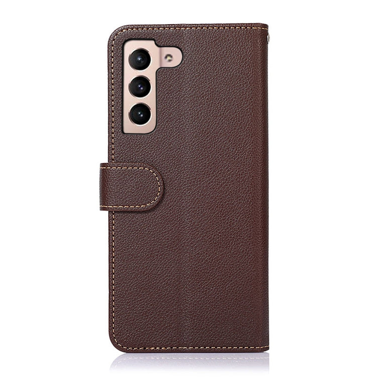 KHAZNEH Litchi Texture Leather RFID Phone Case