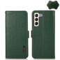 KHAZNEH Side-Magnetic Litchi Genuine Leather RFID Phone Case