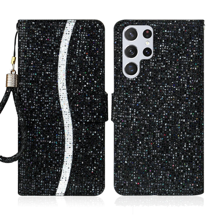 Glitter Powder Filp Leather Phone Case, For Samsung Galaxy S23 5G, For Samsung Galaxy S23+ 5G, For Samsung Galaxy S23 Ultra 5G, For Samsung Galaxy A14 5G