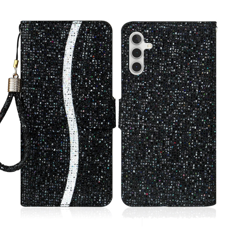 Glitter Powder Filp Leather Phone Case, For Samsung Galaxy S23 5G, For Samsung Galaxy S23+ 5G, For Samsung Galaxy S23 Ultra 5G, For Samsung Galaxy A14 5G