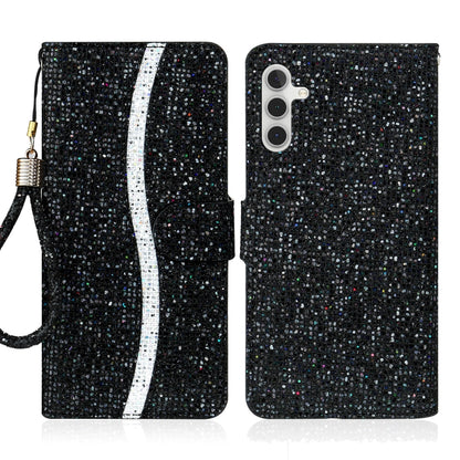 Glitter Powder Filp Leather Phone Case, For Samsung Galaxy S23 5G, For Samsung Galaxy S23+ 5G, For Samsung Galaxy S23 Ultra 5G, For Samsung Galaxy A14 5G