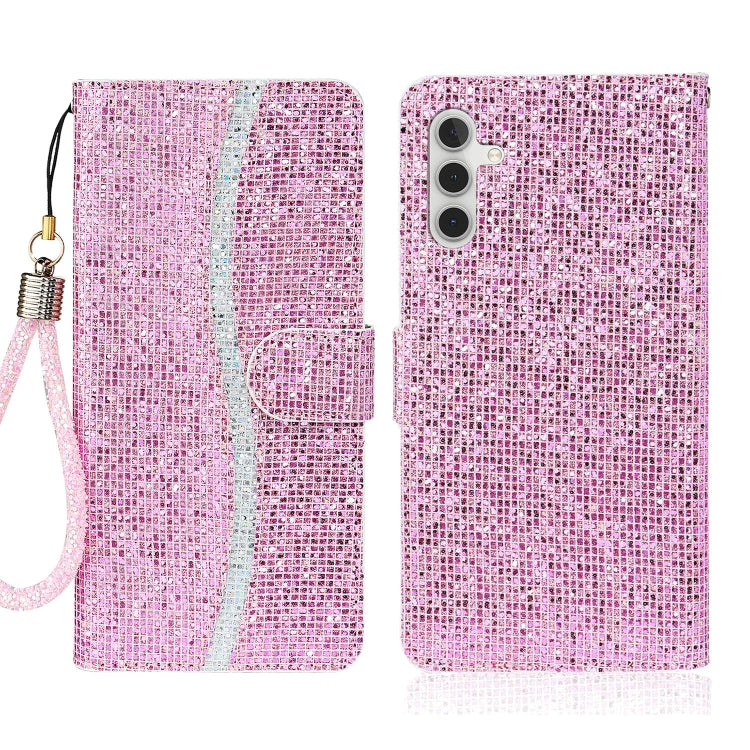 Glitter Powder Filp Leather Phone Case, For Samsung Galaxy S23 5G, For Samsung Galaxy S23+ 5G, For Samsung Galaxy S23 Ultra 5G, For Samsung Galaxy A14 5G