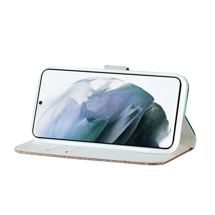 Laser Glitter Powder Crocodile Texture Leather Phone Case, For Samsung Galaxy S23 5G, For Samsung Galaxy S23+ 5G, For Samsung Galaxy S23 Ultra 5G, For Samsung Galaxy A14 5G