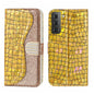 Laser Glitter Powder Crocodile Texture Leather Phone Case, For Samsung Galaxy S23 5G, For Samsung Galaxy S23+ 5G, For Samsung Galaxy S23 Ultra 5G, For Samsung Galaxy A14 5G