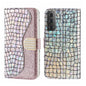 Laser Glitter Powder Crocodile Texture Leather Phone Case, For Samsung Galaxy S23 5G, For Samsung Galaxy S23+ 5G, For Samsung Galaxy S23 Ultra 5G, For Samsung Galaxy A14 5G