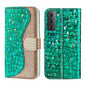 Laser Glitter Powder Crocodile Texture Leather Phone Case, For Samsung Galaxy S23 5G, For Samsung Galaxy S23+ 5G, For Samsung Galaxy S23 Ultra 5G, For Samsung Galaxy A14 5G