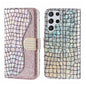 Laser Glitter Powder Crocodile Texture Leather Phone Case, For Samsung Galaxy S23 5G, For Samsung Galaxy S23+ 5G, For Samsung Galaxy S23 Ultra 5G, For Samsung Galaxy A14 5G