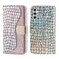 Laser Glitter Powder Crocodile Texture Leather Phone Case, For Samsung Galaxy S23 5G, For Samsung Galaxy S23+ 5G, For Samsung Galaxy S23 Ultra 5G, For Samsung Galaxy A14 5G