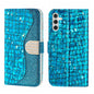 Laser Glitter Powder Crocodile Texture Leather Phone Case, For Samsung Galaxy S23 5G, For Samsung Galaxy S23+ 5G, For Samsung Galaxy S23 Ultra 5G, For Samsung Galaxy A14 5G