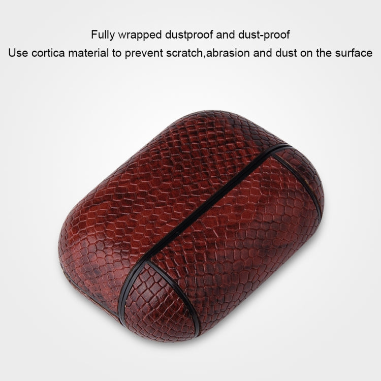 Anti-fall Snakeskin Texture PU Leather Protective Case with Carabiner