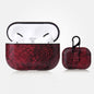 Anti-fall Snakeskin Texture PU Leather Protective Case with Carabiner