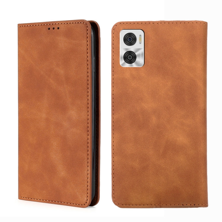 Skin Feel Magnetic Horizontal Flip Leather Phone Case