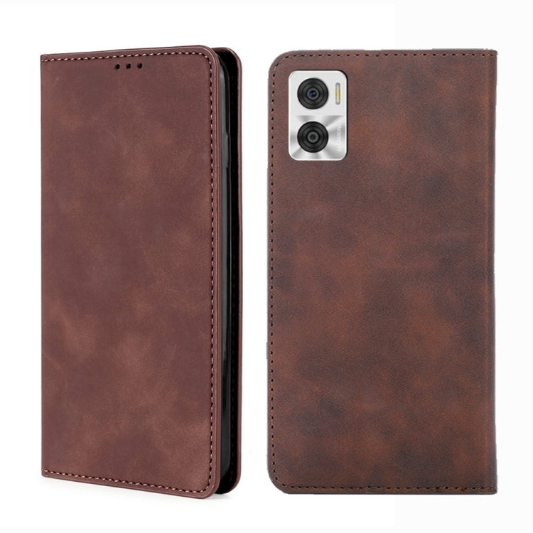 Skin Feel Magnetic Horizontal Flip Leather Phone Case