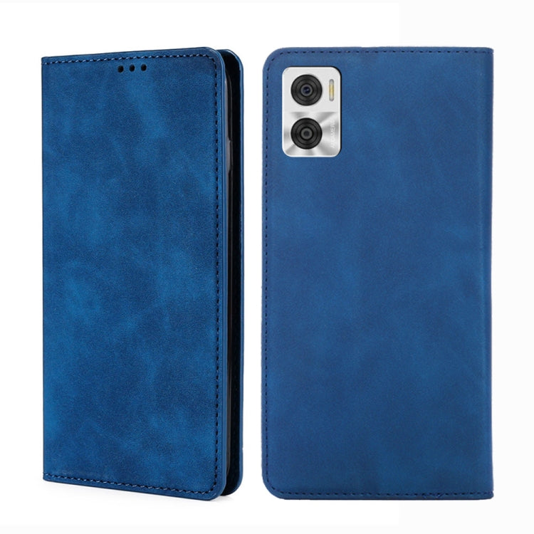 Skin Feel Magnetic Horizontal Flip Leather Phone Case