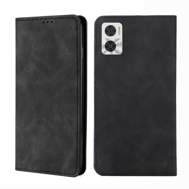 Skin Feel Magnetic Horizontal Flip Leather Phone Case