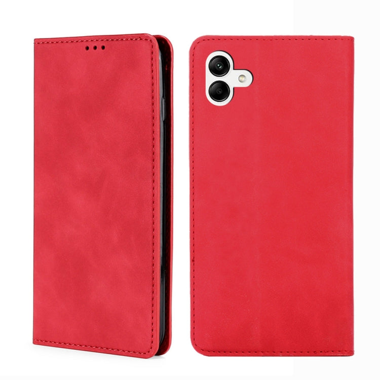 Skin Feel Magnetic Horizontal Flip Leather Phone Case