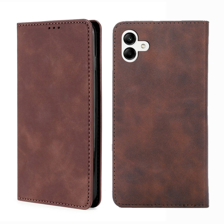 Skin Feel Magnetic Horizontal Flip Leather Phone Case