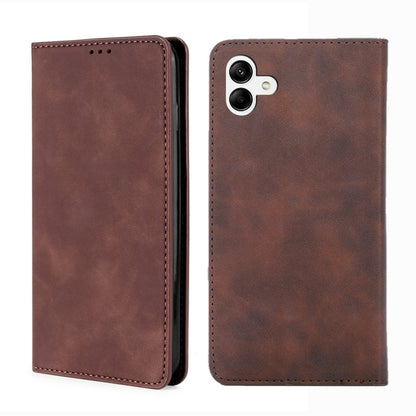 Skin Feel Magnetic Horizontal Flip Leather Phone Case