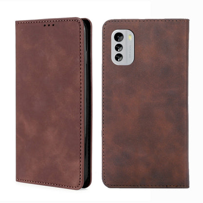 Skin Feel Magnetic Horizontal Flip Leather Phone Case