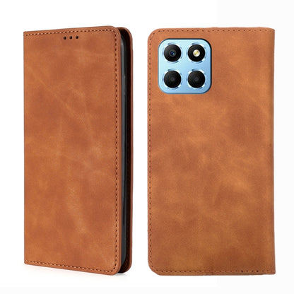 Skin Feel Magnetic Horizontal Flip Leather Phone Case