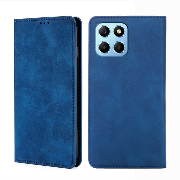 Skin Feel Magnetic Horizontal Flip Leather Phone Case