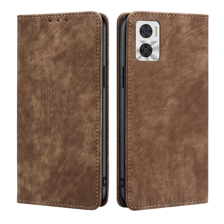 RFID Anti-theft Brush Magnetic Leather Phone Case