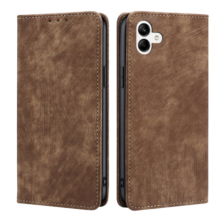 RFID Anti-theft Brush Magnetic Leather Phone Case