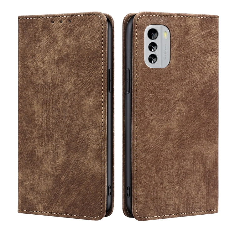 RFID Anti-theft Brush Magnetic Leather Phone Case