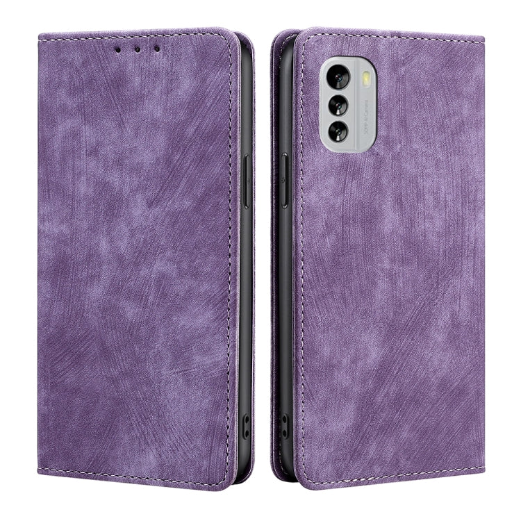 RFID Anti-theft Brush Magnetic Leather Phone Case