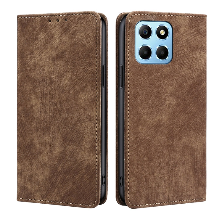 RFID Anti-theft Brush Magnetic Leather Phone Case