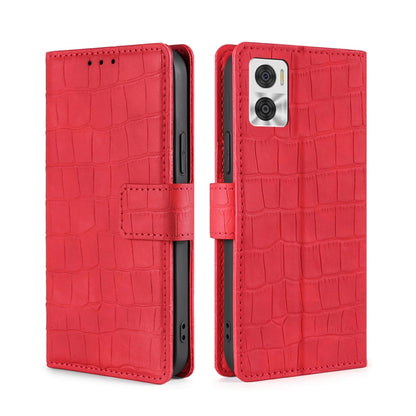 Skin Feel Crocodile Magnetic Clasp Leather Phone Case
