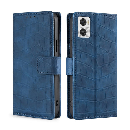 Skin Feel Crocodile Magnetic Clasp Leather Phone Case