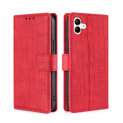 Skin Feel Crocodile Magnetic Clasp Leather Phone Case
