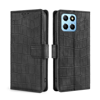 Skin Feel Crocodile Magnetic Clasp Leather Phone Case