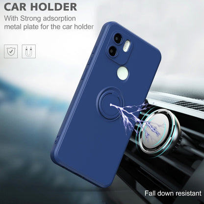 Ring Kickstand TPU Silicone Phone Case