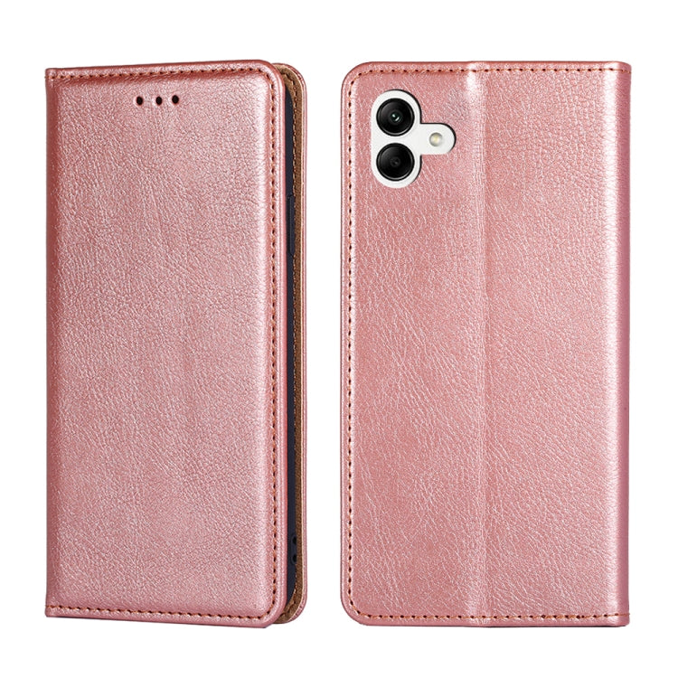 Gloss Oil Solid Color Magnetic Leather Phone Case