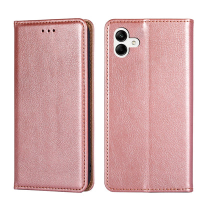 Gloss Oil Solid Color Magnetic Leather Phone Case