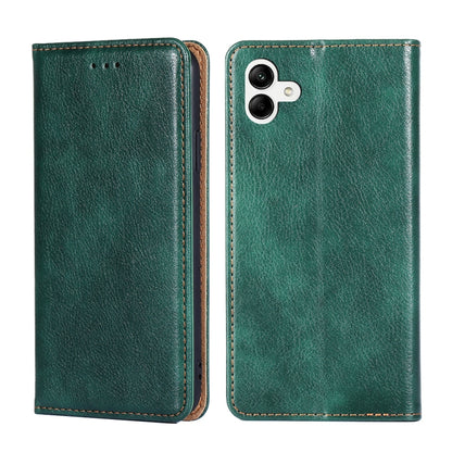 Gloss Oil Solid Color Magnetic Leather Phone Case