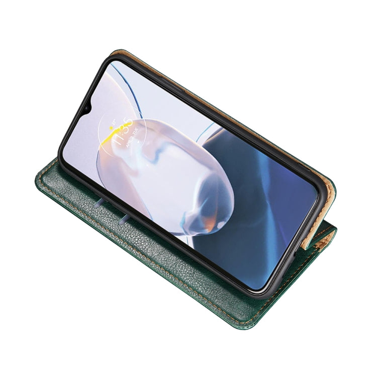 Gloss Oil Solid Color Magnetic Leather Phone Case
