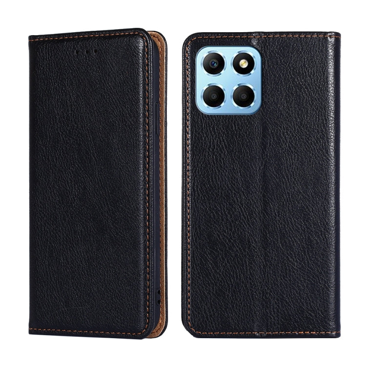 Gloss Oil Solid Color Magnetic Leather Phone Case