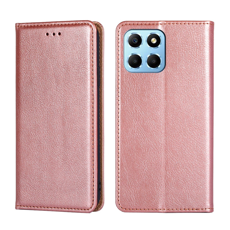 Gloss Oil Solid Color Magnetic Leather Phone Case