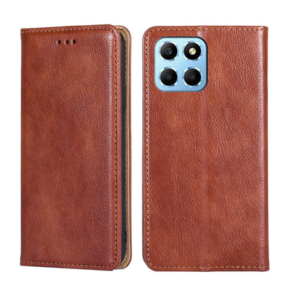 Gloss Oil Solid Color Magnetic Leather Phone Case