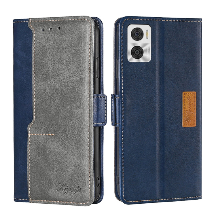 Contrast Color Side Buckle Leather Phone Case, For Motorola Moto E22/E22i, For Samsung Galaxy A04, For Nokia G60 5G, For Honor X8 5G/X6