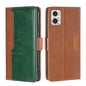 Contrast Color Side Buckle Leather Phone Case