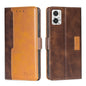 Contrast Color Side Buckle Leather Phone Case