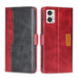 Contrast Color Side Buckle Leather Phone Case