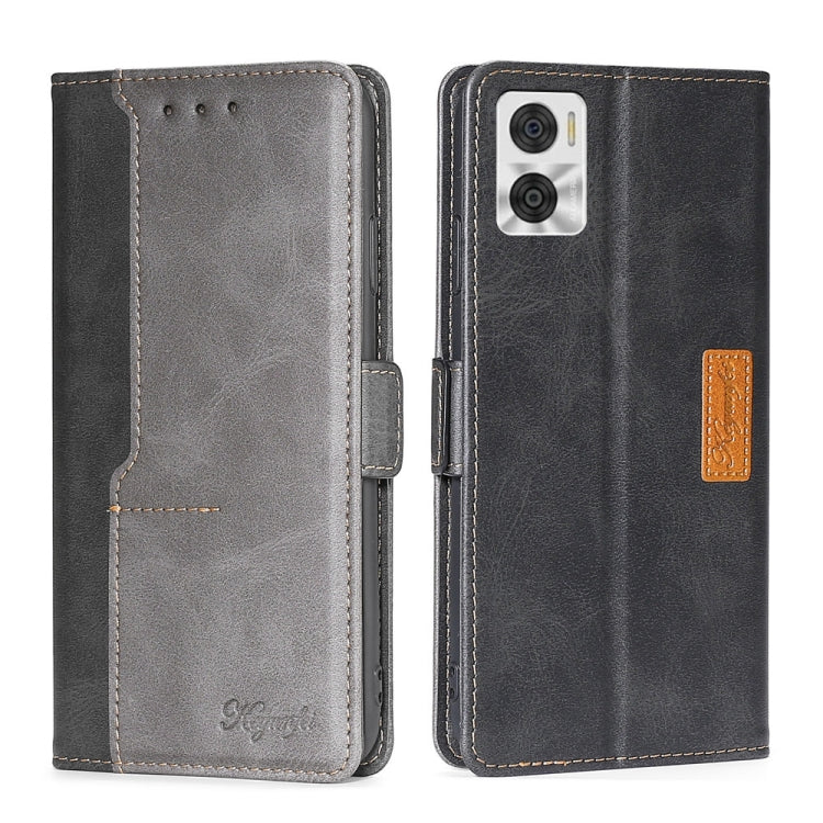 Contrast Color Side Buckle Leather Phone Case, For Motorola Moto E22/E22i, For Samsung Galaxy A04, For Nokia G60 5G, For Honor X8 5G/X6